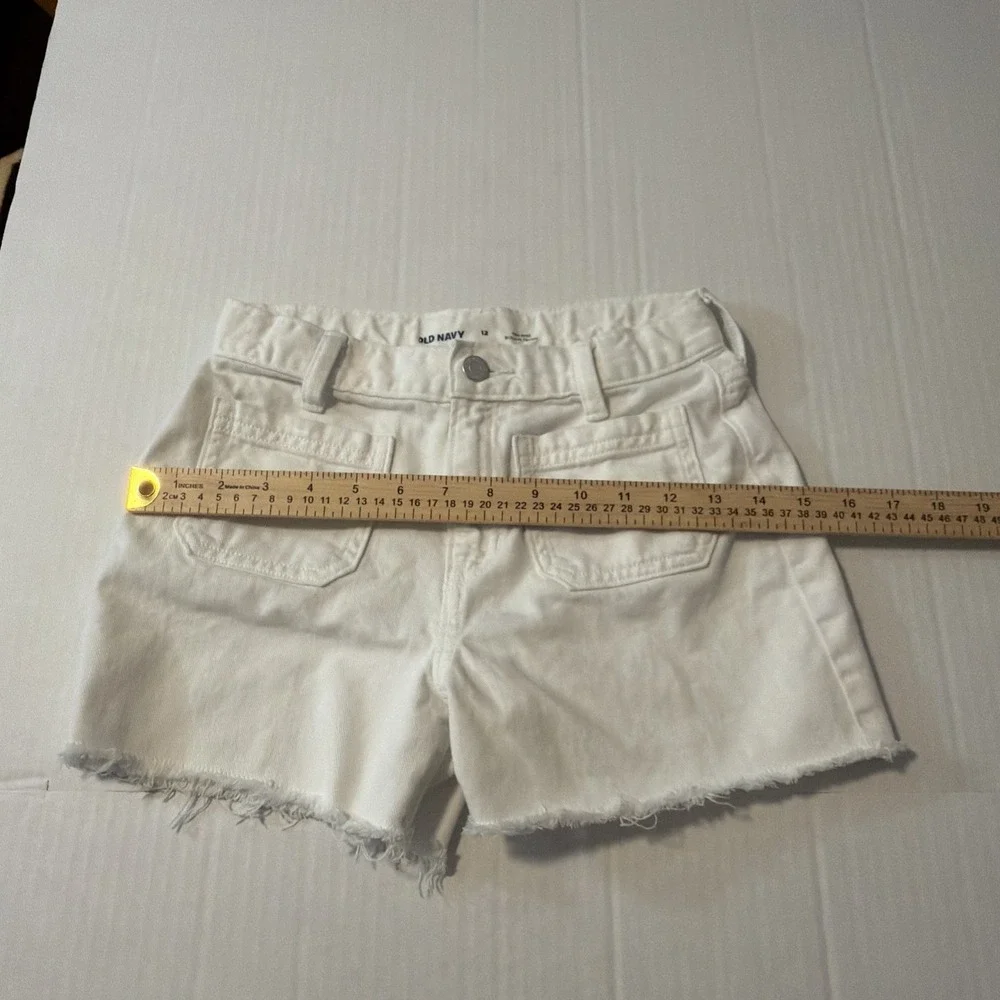 Old Navy Girls Denim Shorts - 12 - White